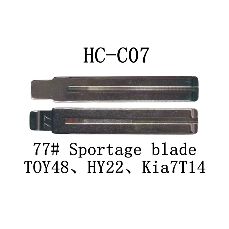 HC-C07 KD 折叠钥匙胚适用于 77# 起亚-狮跑、起亚-智跑  TOY48 HY22 Kia7T14