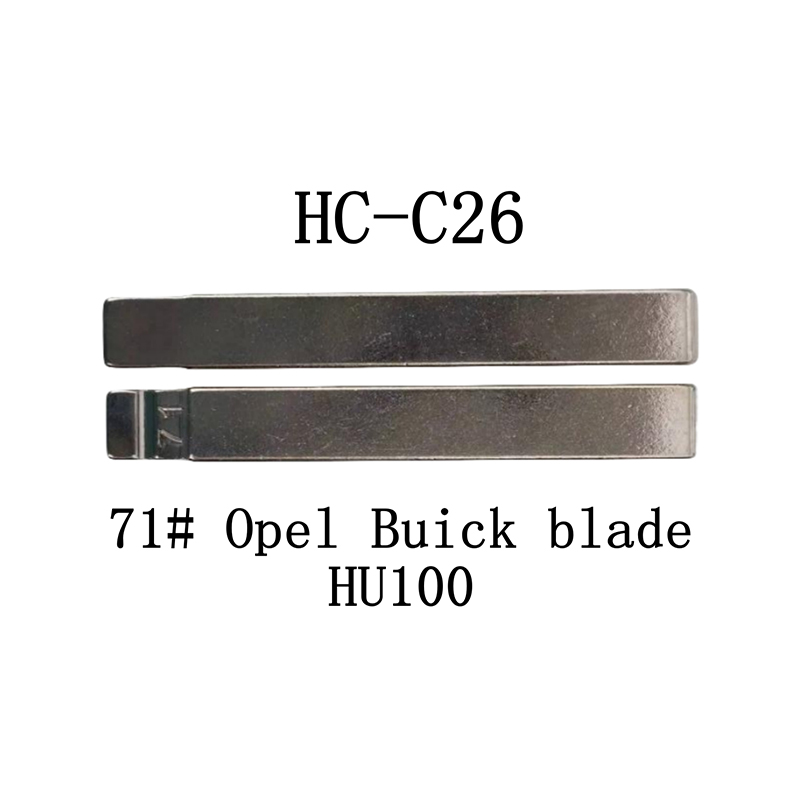 HC-C26 KD 折叠钥匙胚适用于 71# 欧宝、别克-君威、雪佛兰-科鲁兹  HU100 HU800