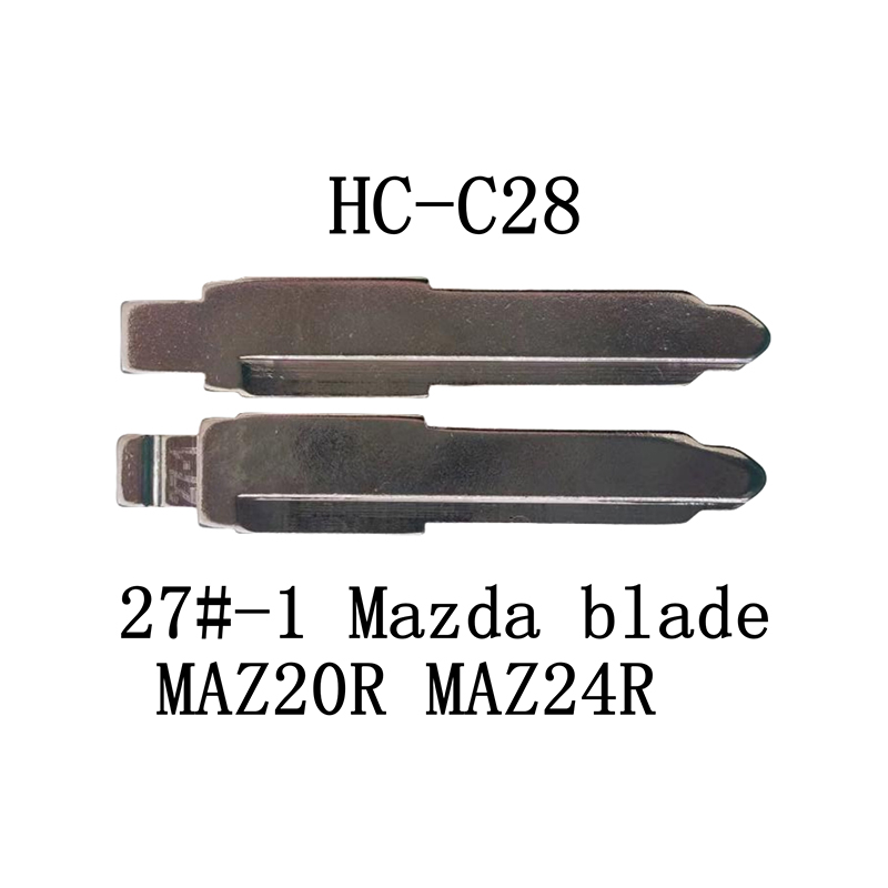 HC-C28 KD 折叠钥匙胚适用于 27#-1 马自达  MAZ20R MAZ24R