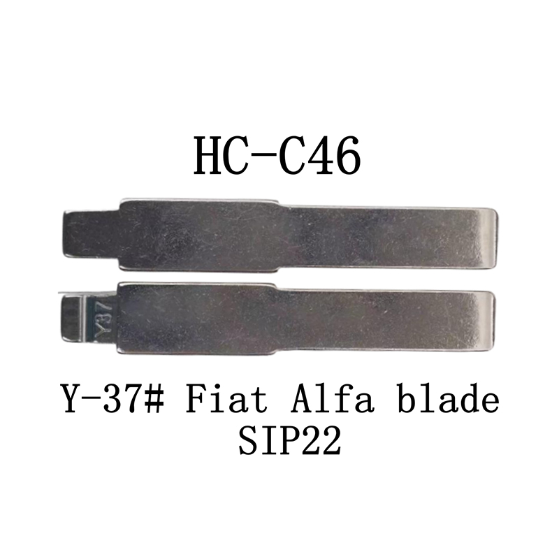 HC-C46 KD 折叠钥匙胚适用于 Y-37# 菲亚特 SIP22