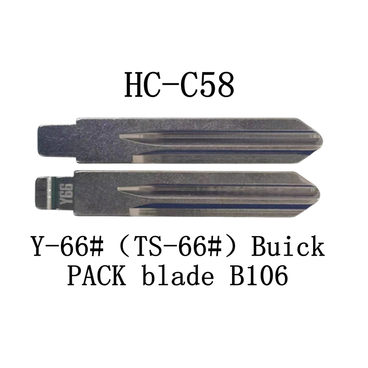 HC-C58 KD 折叠钥匙胚适用于 Y-66#（TS-66#）别克   B106 