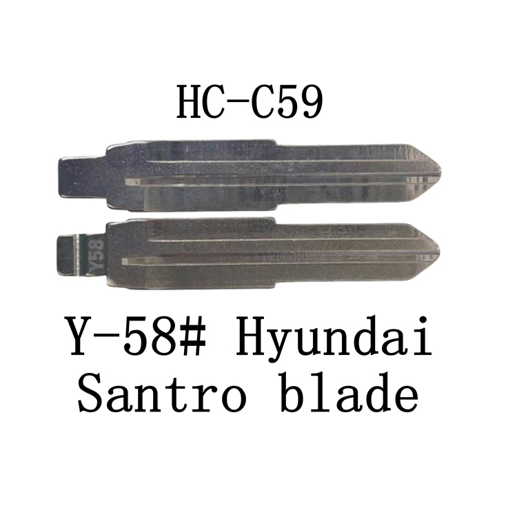 HC-C59 KD 折叠钥匙胚适用于 Y-58# 现代 